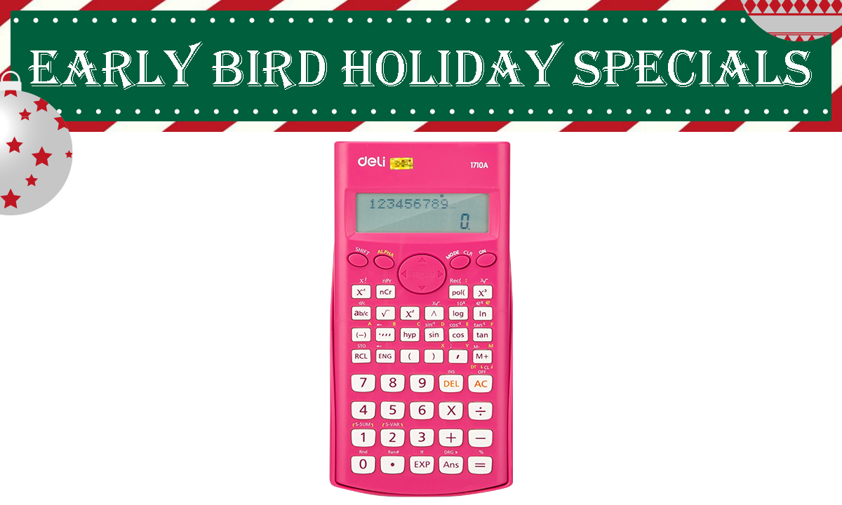 Deli E1710A Scientific Calculator Pink (WAS PHP 470.00)