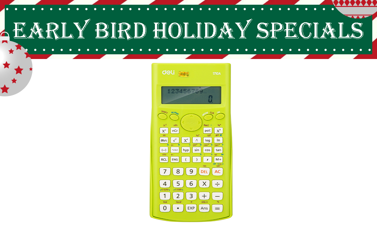 Deli E1710A Scientific Calculator Green (WAS PHP 470.00)