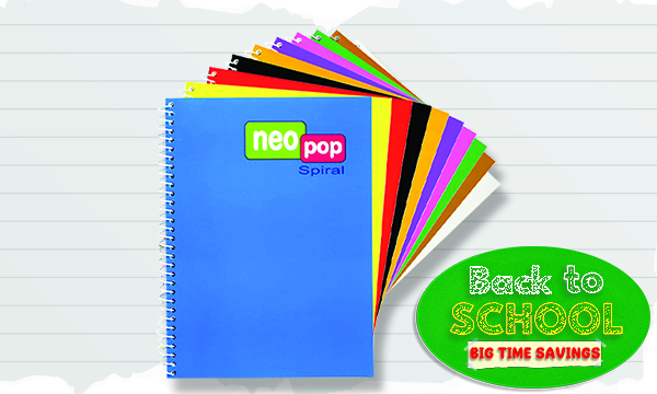 VECO NEOPOP SPIRAL NOTEBOOK 80 LEAVES 10S