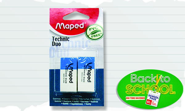 MAPED TECHNIC DUO ERASER AA011712 2S (WAS PHP 32.00)