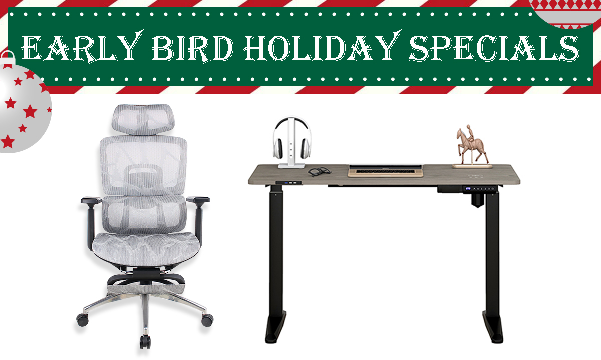 Smart Desk & Executive Chair Bundle G Grey-Gray