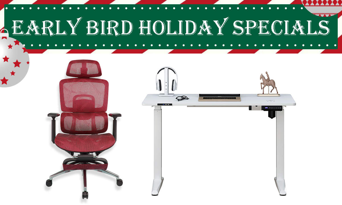 Smart Desk & Executive Chair Bundle White-Brgy