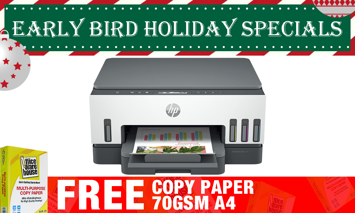 HP Smart Tank 720 Wi Fi Duplexer AIO Ink Tank Printer (WAS PHP 11,499.00)